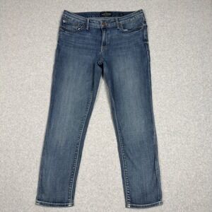 Lucky Brand Lolita Crop Jeans Women Size 10 Medium Wash Denim Straight Leg